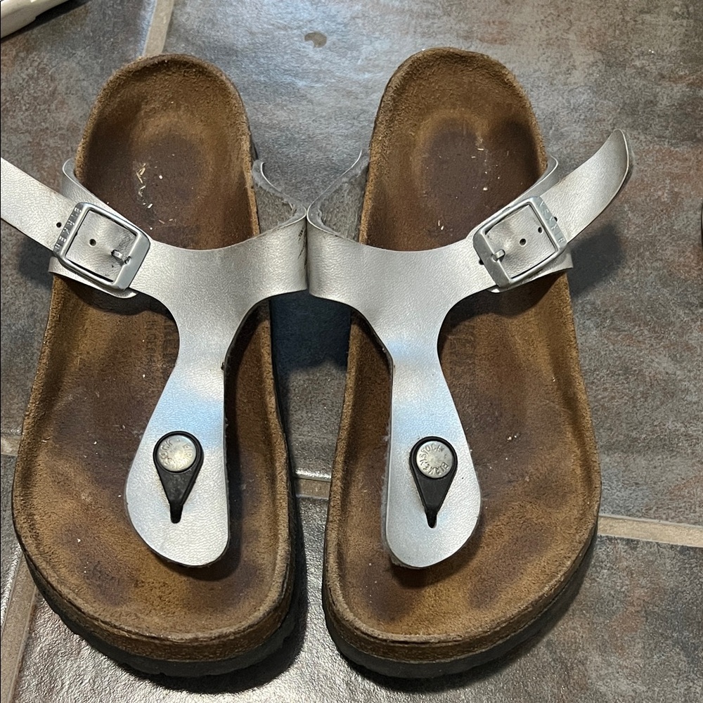 Birkenstock Silver Sandals
